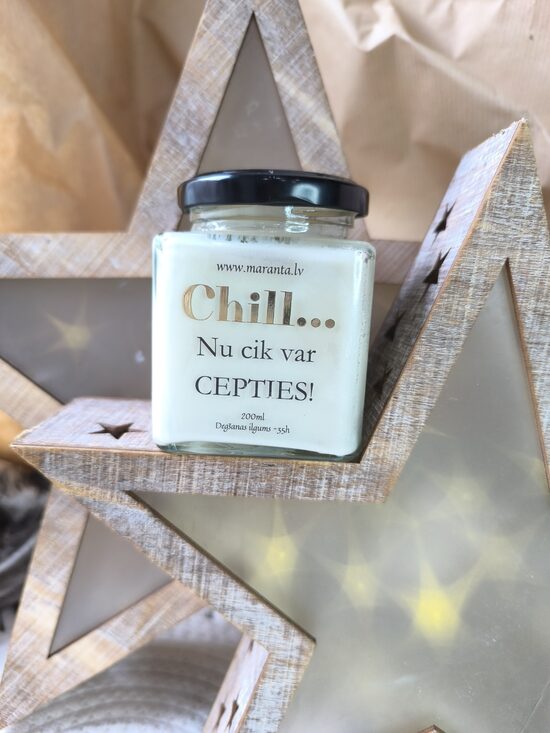 Sojas vaska svece CHILL