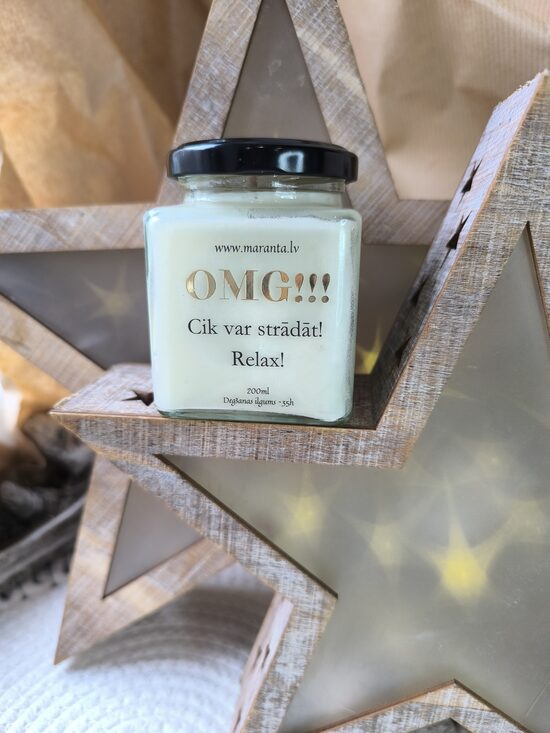 Sojas vaska svece OMG