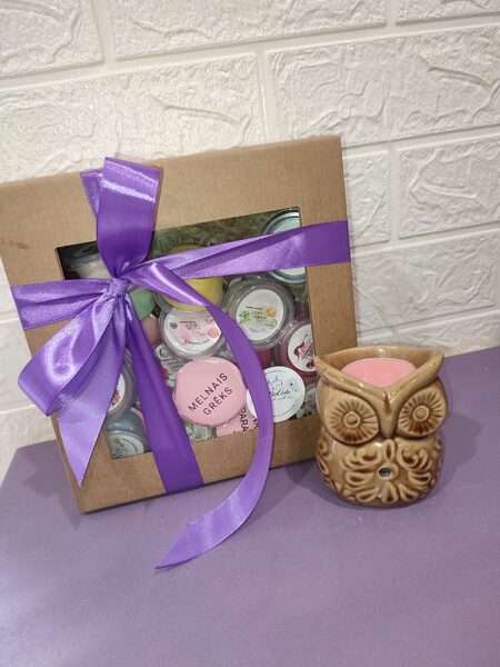 LIELAIS 26 aromātisko vasku komplekts ar aromlampu