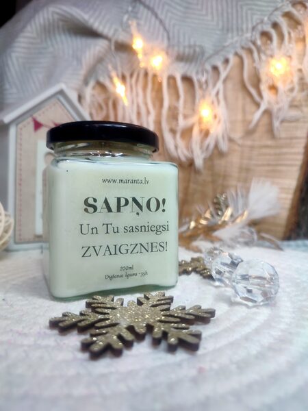 Sojas vaska svece burciņā SAPŅO
